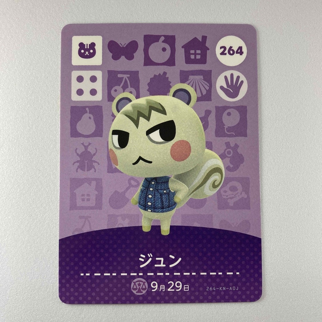 どうぶつの森 ジュン 264 amiiboカード