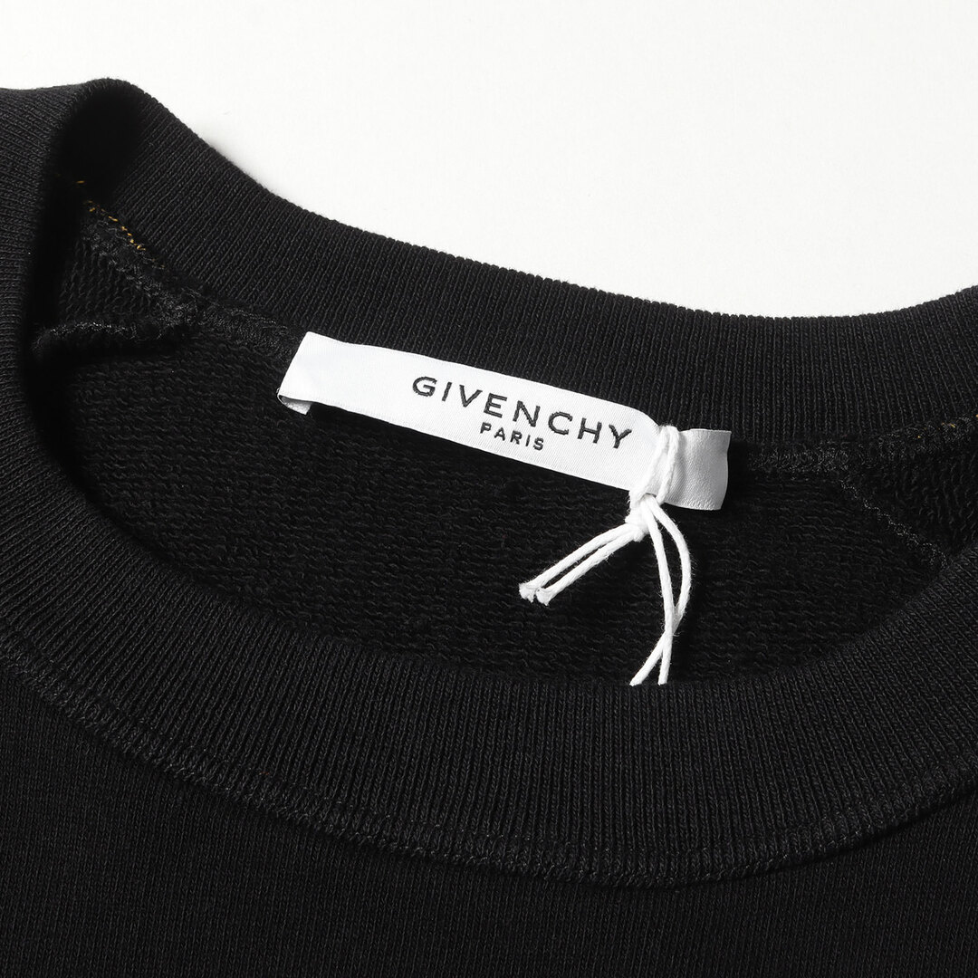 GIVENCHY ジバンシィ スウェット サイズ:XXL 19AW レーシング クルーネック スウェットシャツ WORLD TOUR GV3 SWEATSHIRT BM70CH306C トップス トレーナー プルオーバー ブラック 黒 【メンズ】