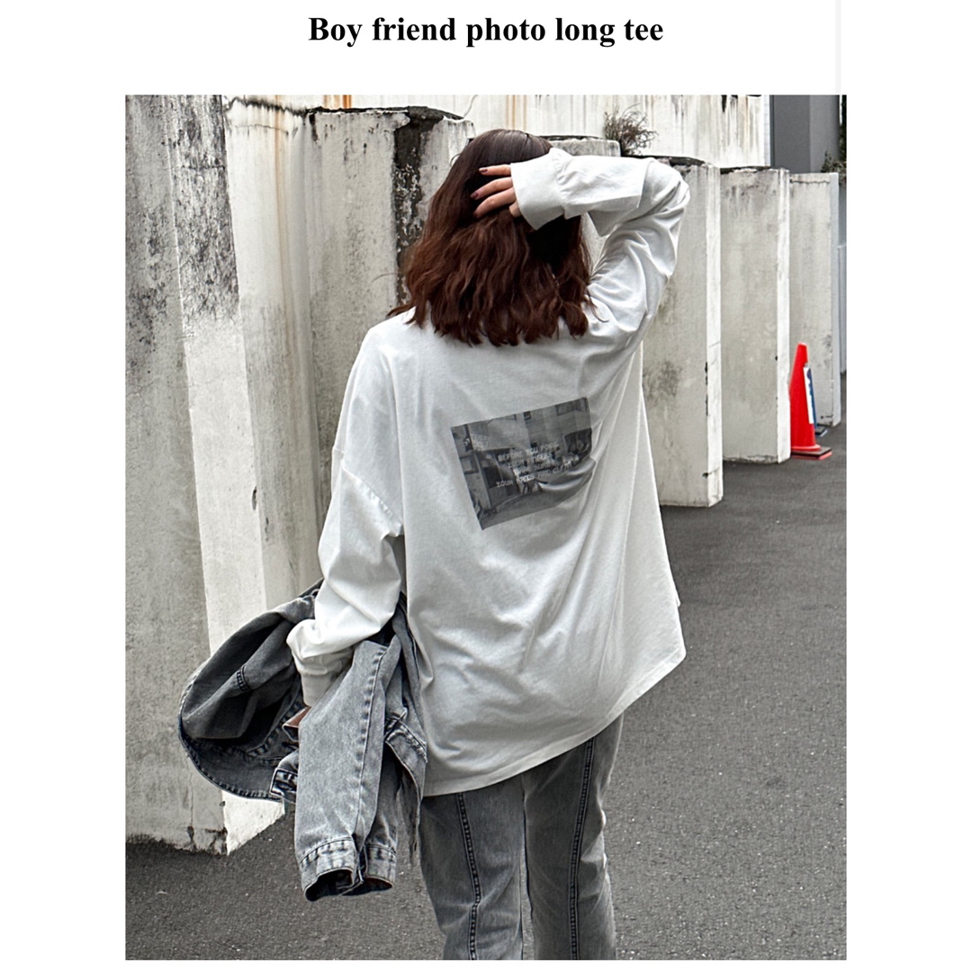 ACLENT Boy friend photo long tee | フリマアプリ ラクマ