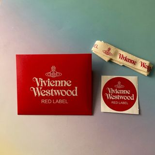 ヴィヴィアンウエストウッド(Vivienne Westwood)のヴィヴィアンウエストウッドレッドレーベル　封筒ステッカーリボン3点セット　非売品(ノベルティグッズ)