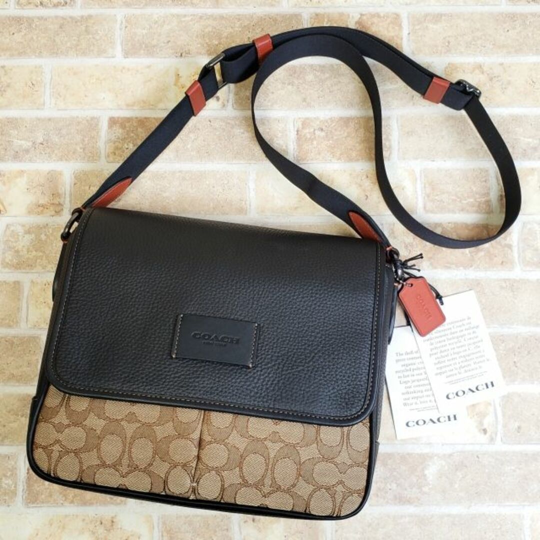 COACH - 未使用 コーチ ☆ シグネチャー柄 レザー コンビ ショルダー