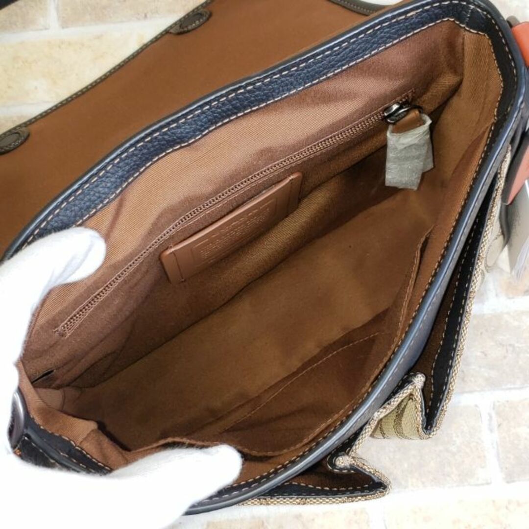 COACH - 未使用 コーチ ☆ シグネチャー柄 レザー コンビ ショルダー