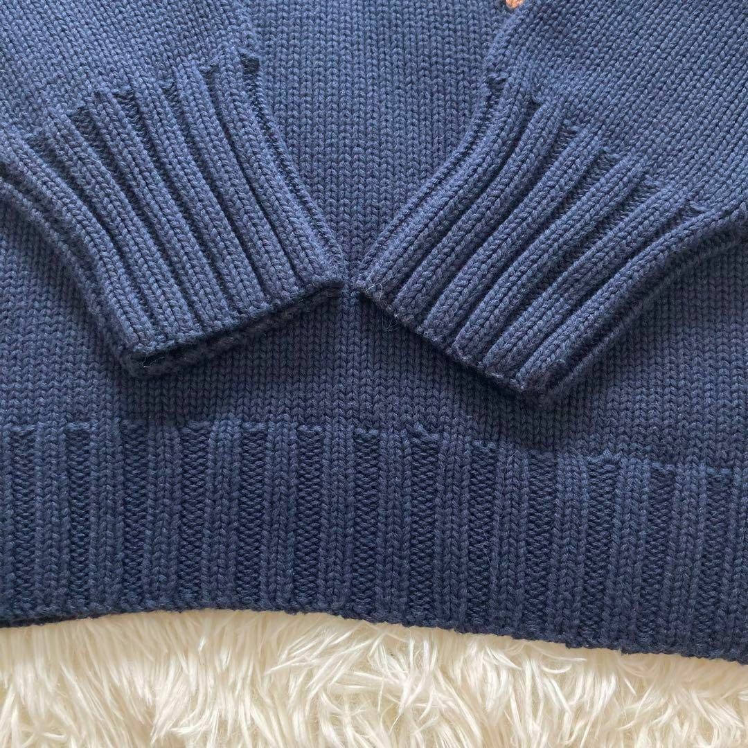 美品✨ ラルフローレン ポロベア ニット セーターテディベア XL ネイビー-