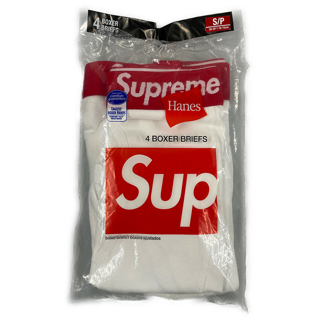 ファッション小物SUPREME シュプリーム ×HANES ヘインズ BOXER BRIEFS (4 PACK) 3枚セット 白 サイズS 正規品 / B4367