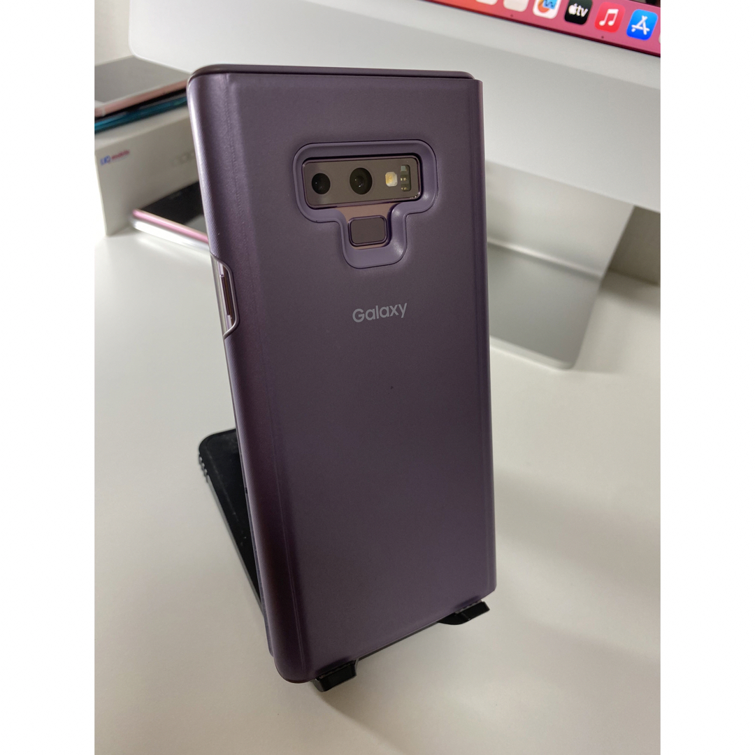 Galaxy(ギャラクシー)のGALAXY NOTE9 SCV40 ラベンダーパープル 中古 ジャンク スマホ/家電/カメラのスマートフォン/携帯電話(スマートフォン本体)の商品写真