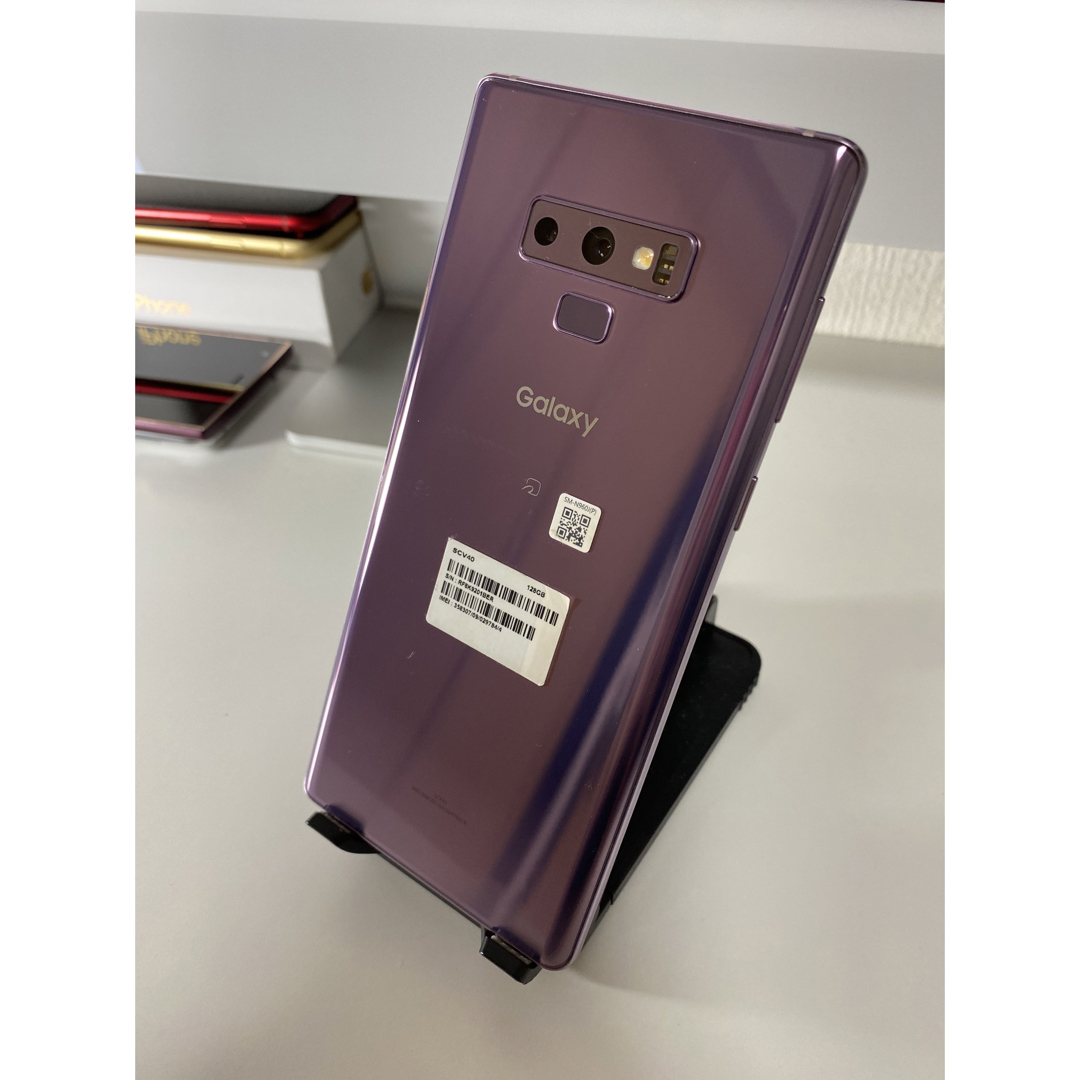 Galaxy(ギャラクシー)のGALAXY NOTE9 SCV40 ラベンダーパープル 中古 ジャンク スマホ/家電/カメラのスマートフォン/携帯電話(スマートフォン本体)の商品写真