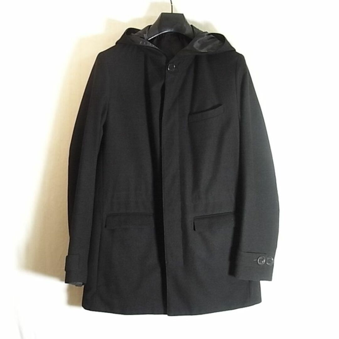 DIOR HOMME(ディオールオム)のsize44☆美品☆ディオールオム メルトンウール製フーディコート リバーシブル メンズのジャケット/アウター(モッズコート)の商品写真