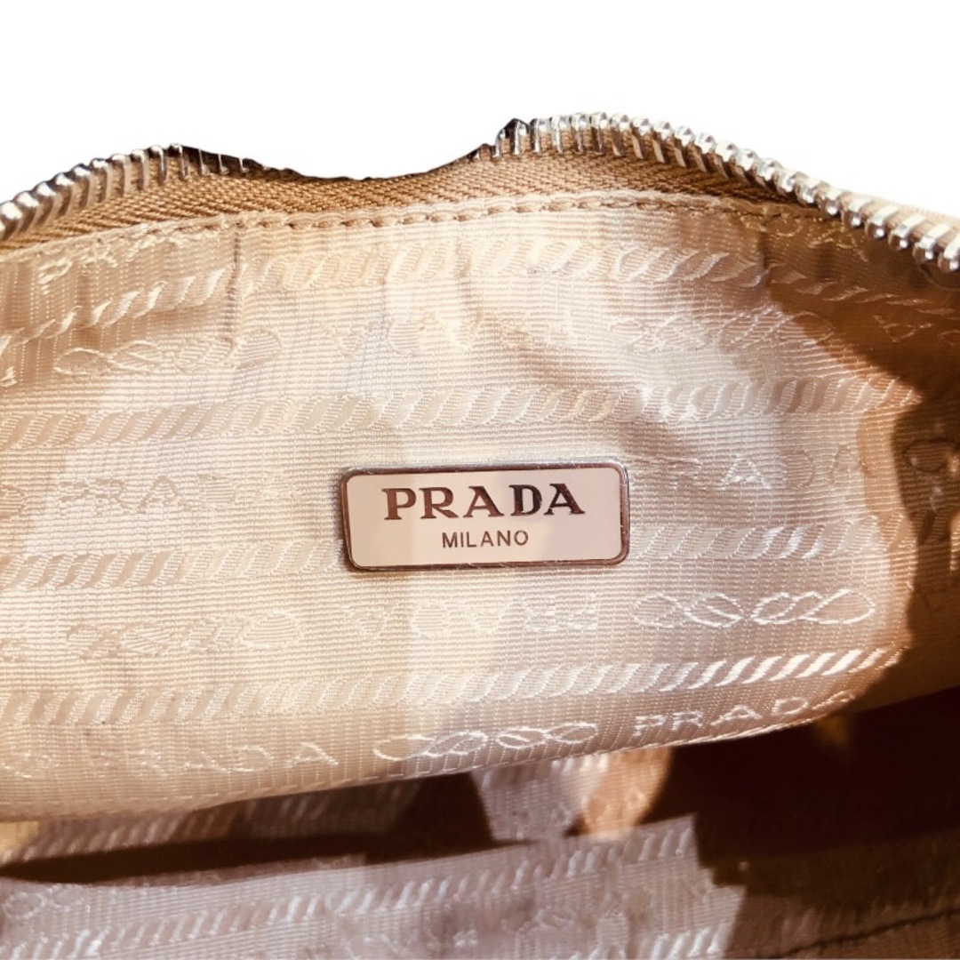 プラダ PRADA Re-Edition2005Re-Nylonバッグ 1BH204 ベージュ ナイロン レディース ハンドバッグ