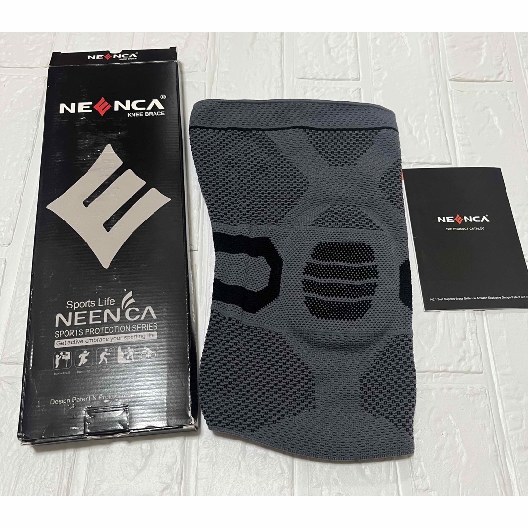 NEENCA 薄手 膝サポーター 夏用 半月板サポーター (XL, ベージュ)