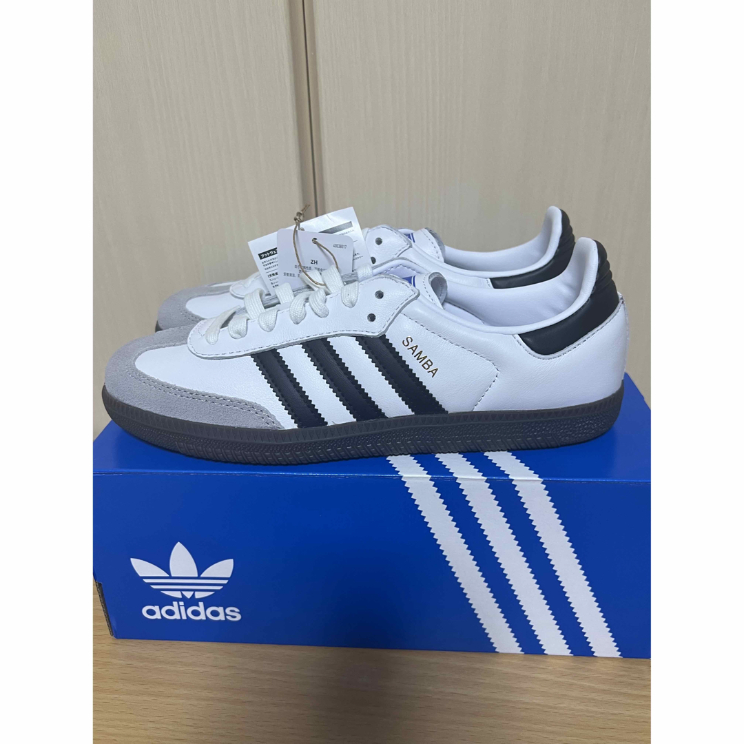 新品　adidas samba adv  25cm ホワイト 白　サンバ　③