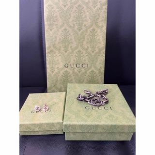 グッチ(Gucci)のGUCCI ピアス　ブレスレット　シルバーアクセサリー(ブレスレット)