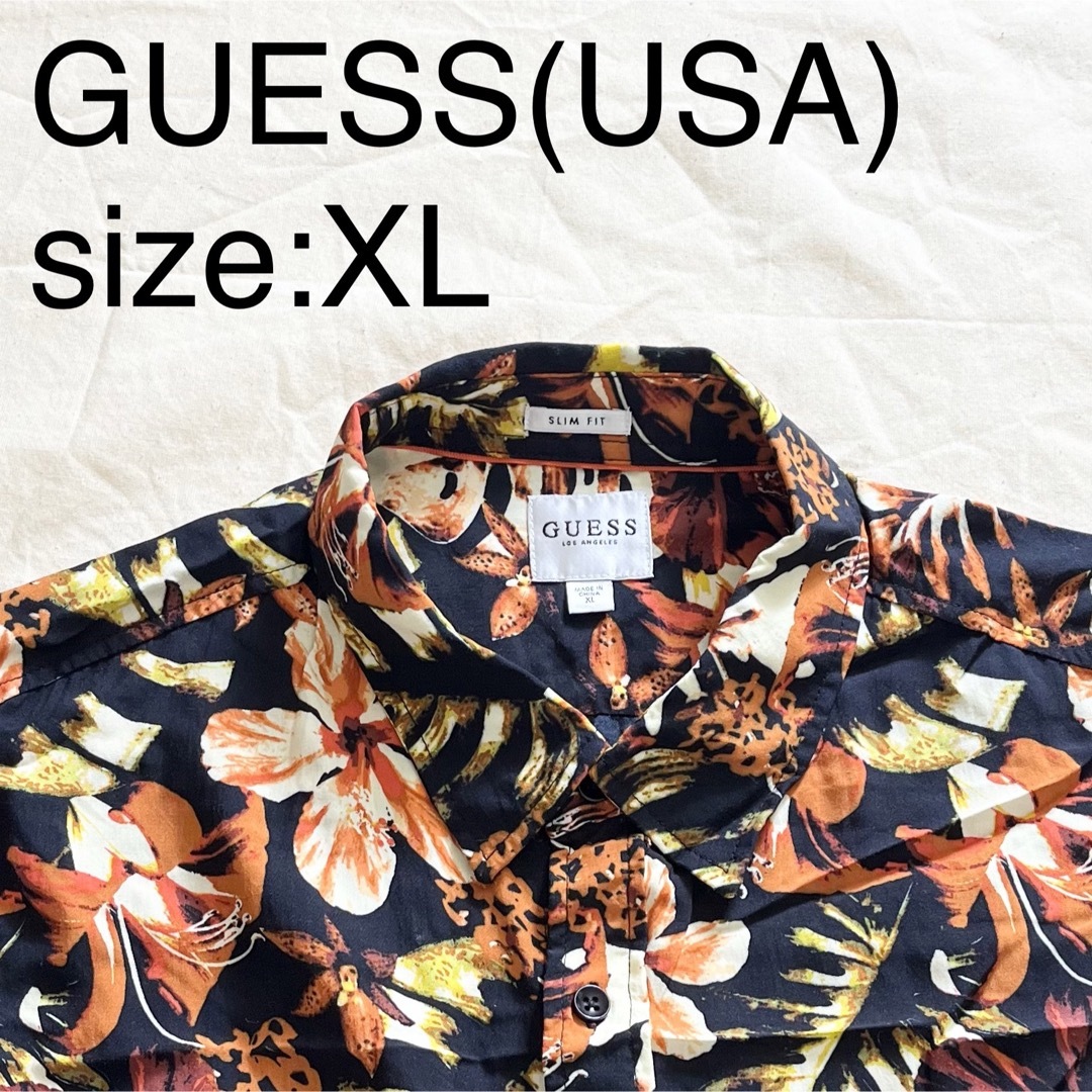 GUESS(ゲス)のGUESS(USA)ビンテージレーヨンアロハシャツ メンズのトップス(シャツ)の商品写真