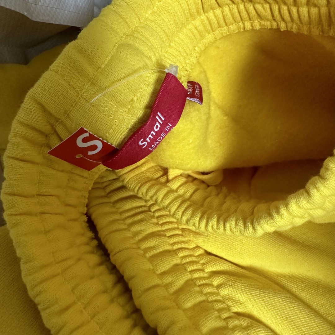 Supreme Raised Script Sweatpant yellow S