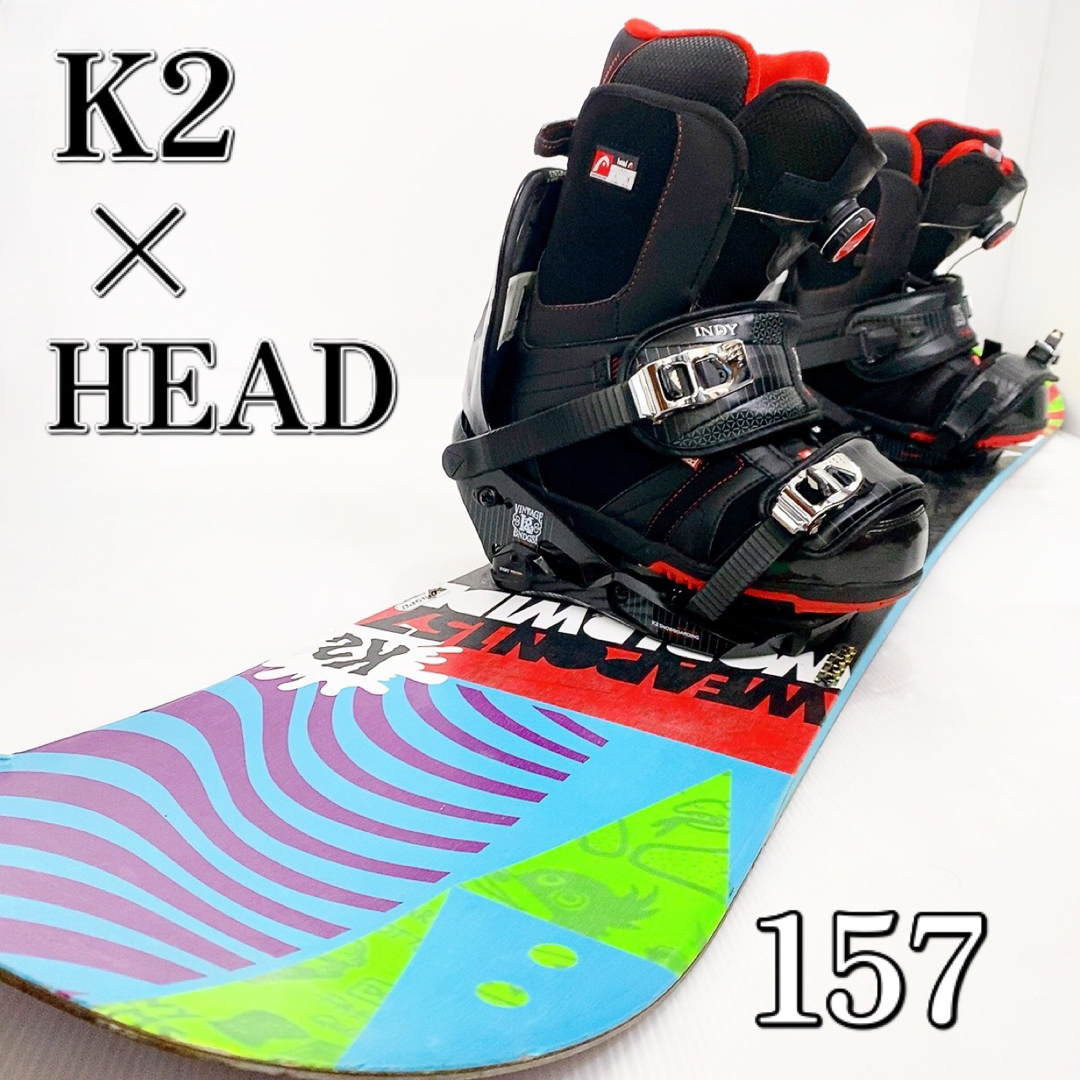 値下げ 128cm www HEAD HEADバインディング付き K2 www K2 程度良好