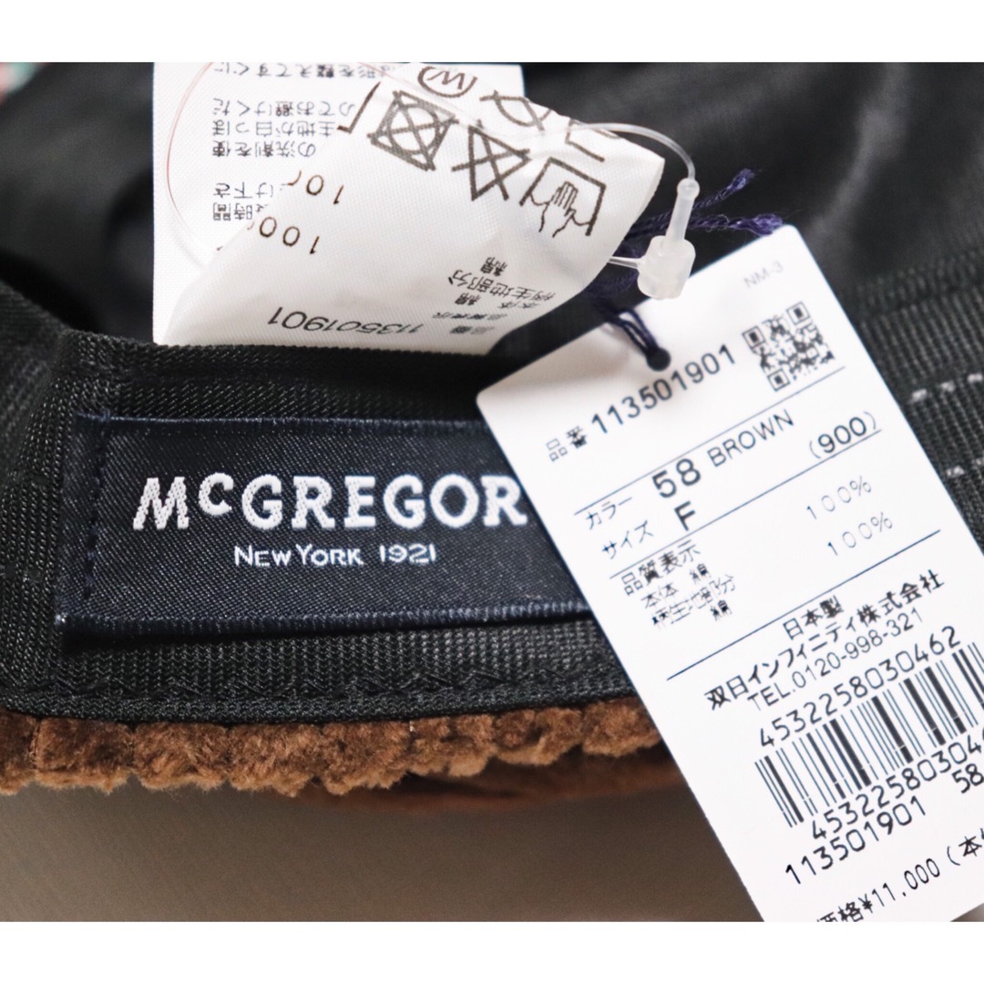 McGREGOR(マックレガー)の《マックレガー》新品 100thモデル コーデユロイキャップ F(58~61) メンズの帽子(キャップ)の商品写真