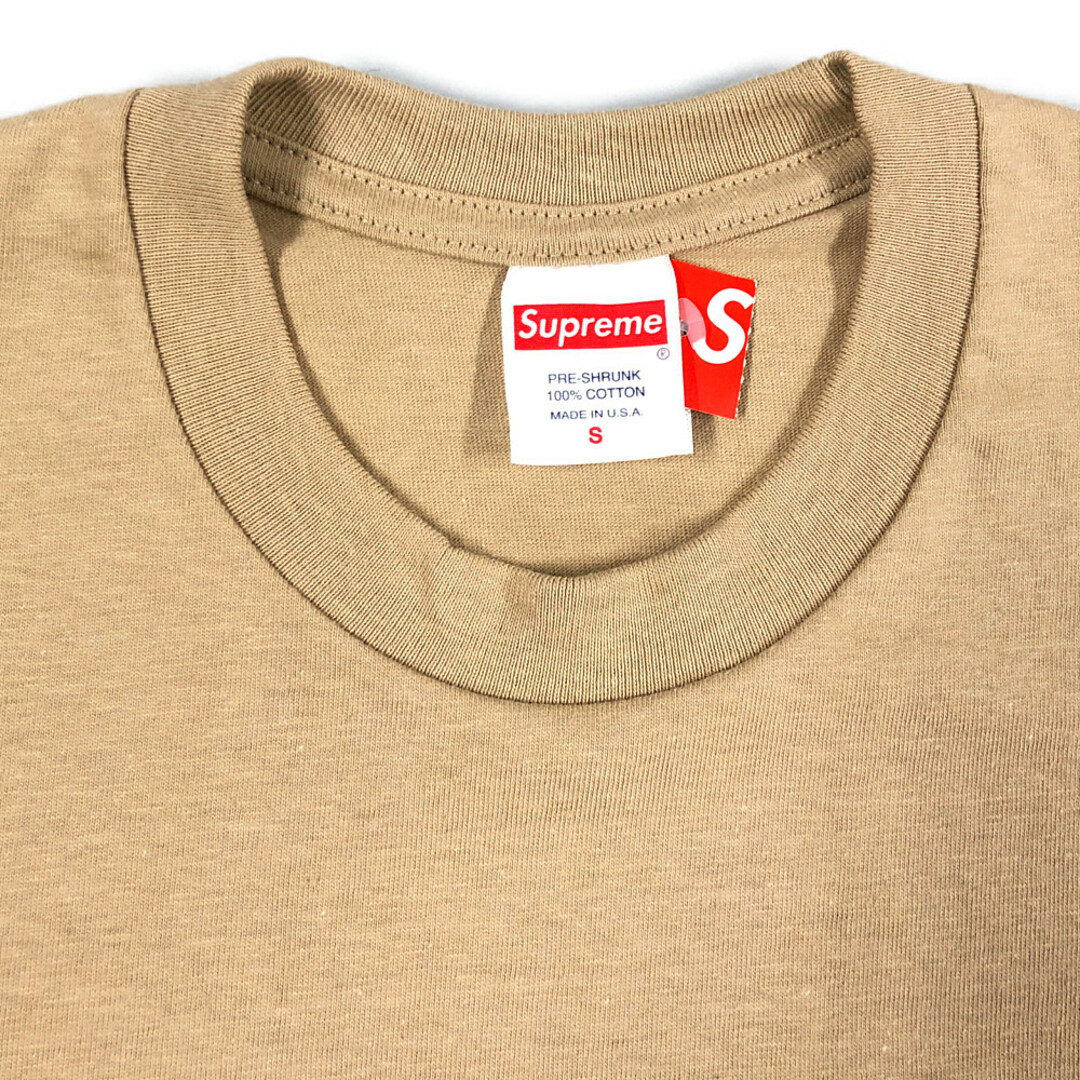 SUPREME シュプリーム 23SS Tonal Box Logo Tee トーナル ボックスロゴ 半袖Ｔシャツ ベージュ サイズS 正規品 /  32180