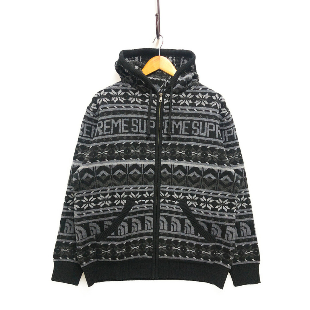 SUPREME シュプリーム × TNF SUPREME TS FAIRE ISLE F/Z HOODED SWEATER ジップニット セーター サイズM 正規品 / 32177のサムネイル