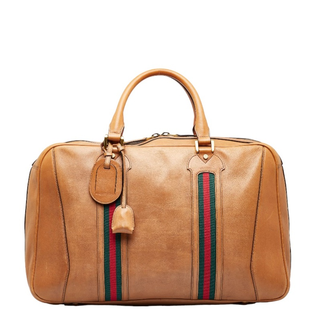 Gucci - グッチ シェリーライン ボストンバッグ 312044 レザー メンズ