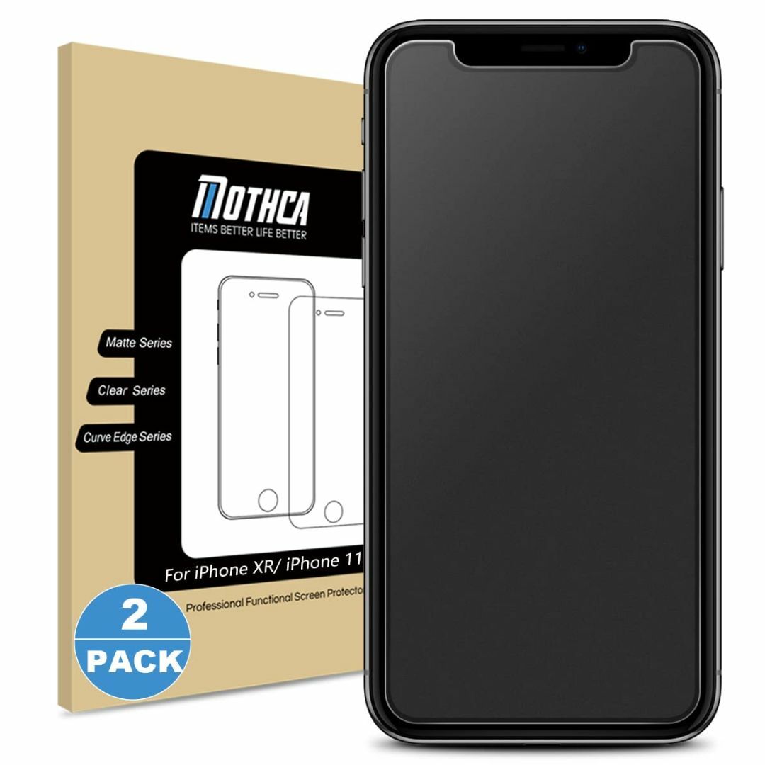 Mothca ２枚セット アンチグレア 強化ガラス iPhone 11/iPho