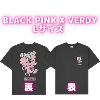 日本未発売 韓国限定 BLACKPINK VERDY ロゴTシャツ Lサイズ(アイドルグッズ)