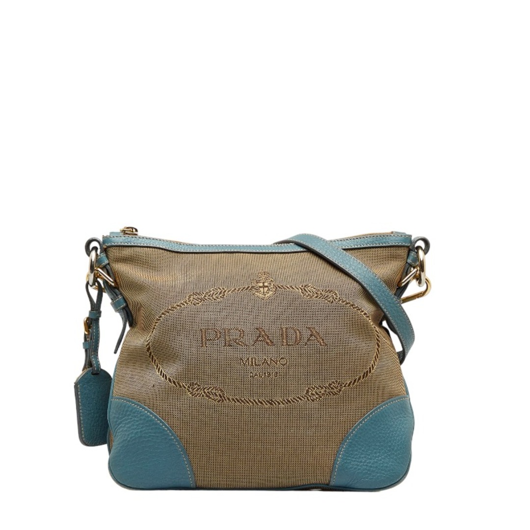 PRADA - プラダ ロゴ ジャガード 斜め掛け ショルダーバッグ BT0867