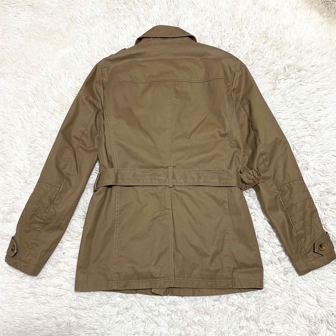 美品 ZARA ザラ トレンチコート ステンカラーコート フルジップ Lサイズ