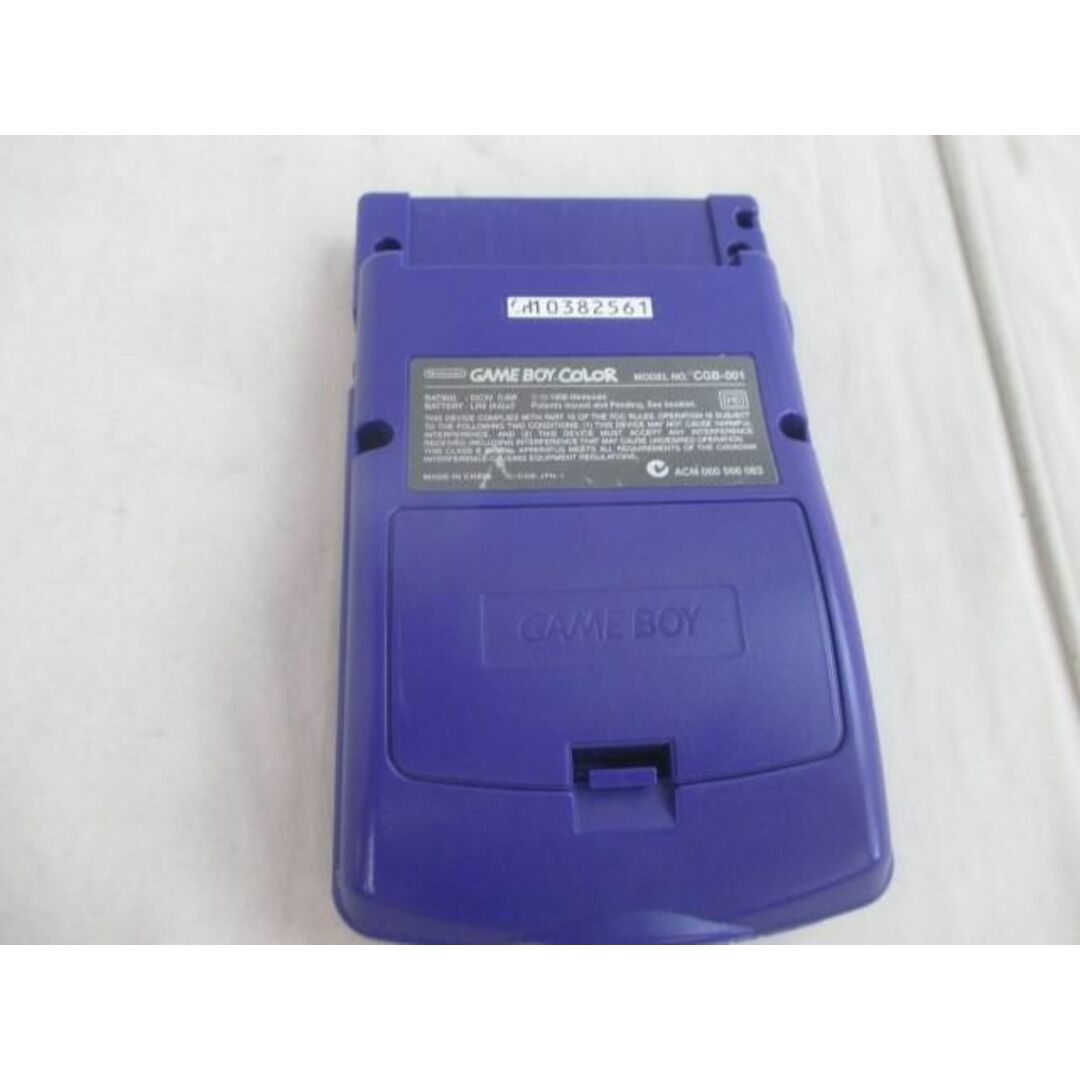  中古品 ゲーム GB ゲームボーイカラー 本体 CGB-001 パープル 動作品 エンタメ/ホビーのゲームソフト/ゲーム機本体(携帯用ゲーム機本体)の商品写真