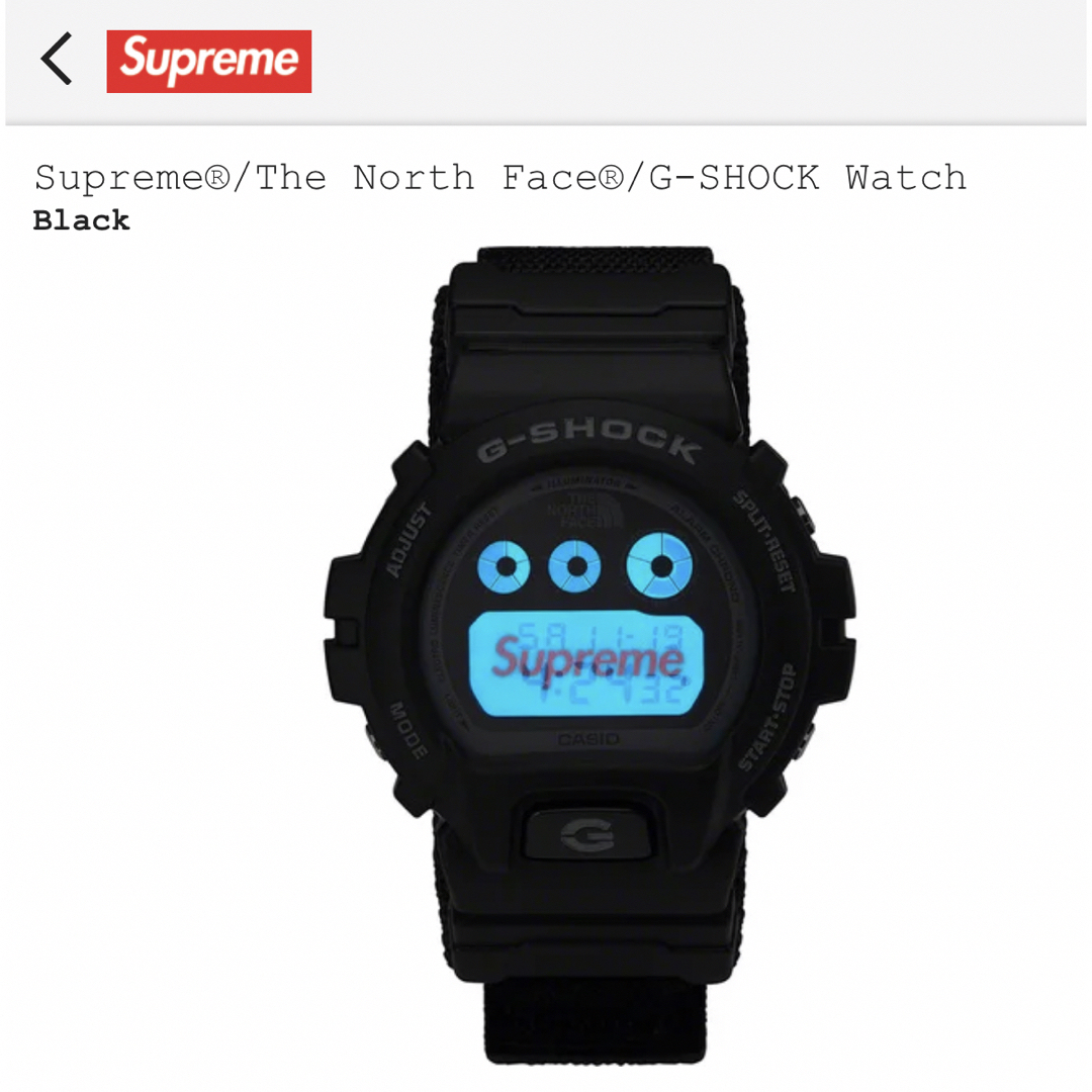 Supreme(シュプリーム)のSupreme / The North Face G-SHOCK Watch メンズの時計(腕時計(デジタル))の商品写真