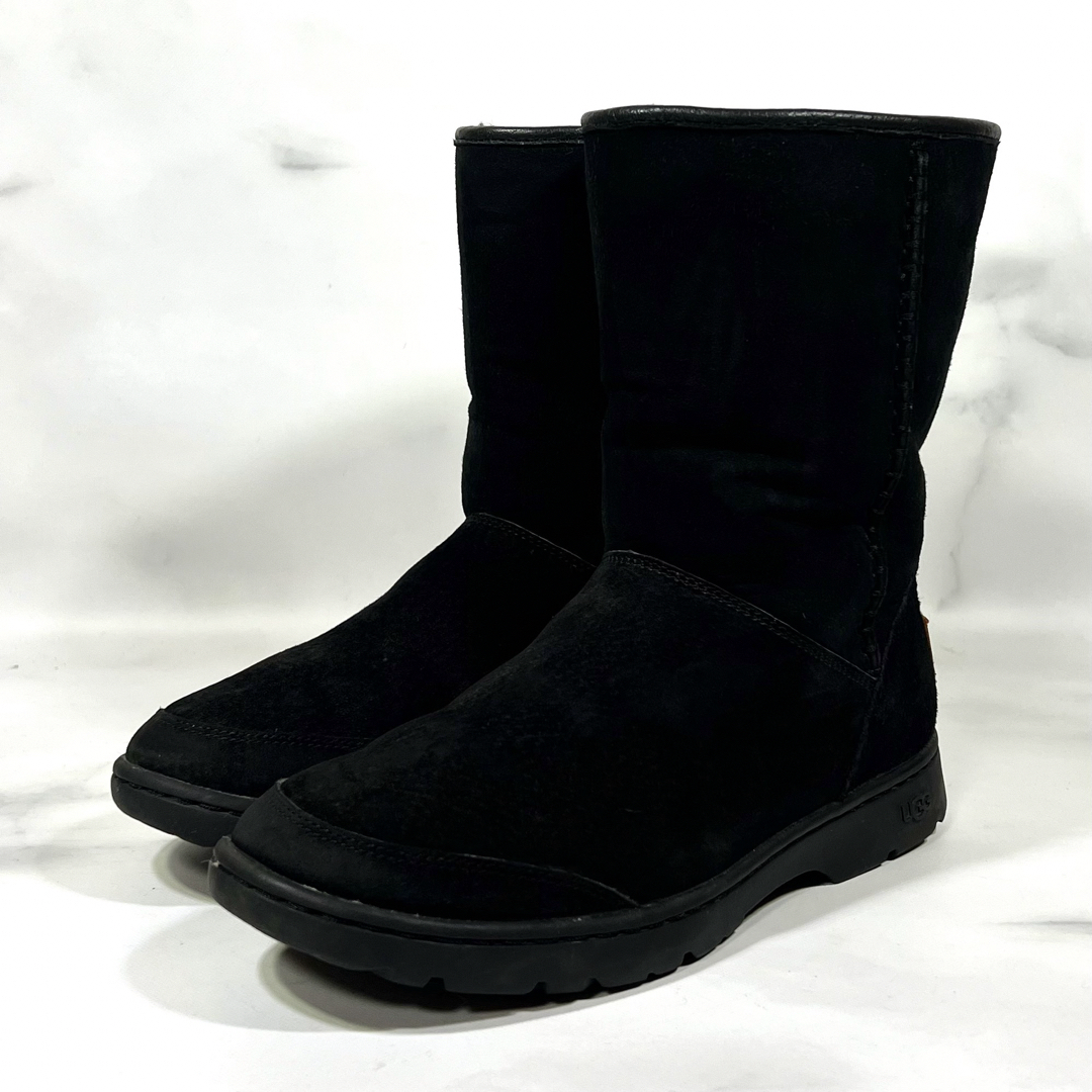 【美品】UGG MICHAELA ミケーラ ムートン ブーツ 黒 24.0