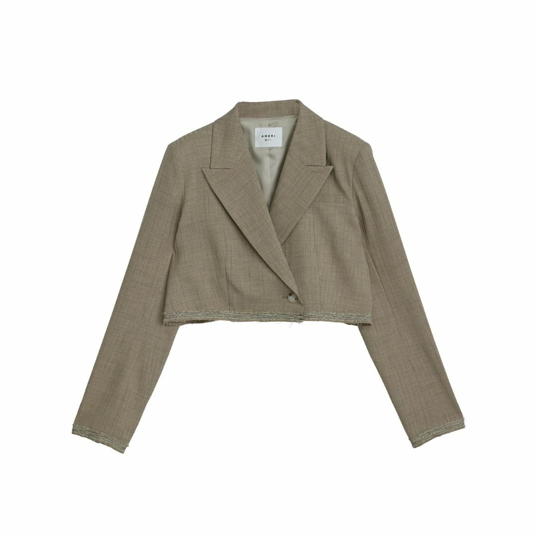 Ameri VINTAGE(アメリヴィンテージ)の着１回 アメリヴィンテージ HEM DAMAGE SHORT JACKET  レディースのジャケット/アウター(テーラードジャケット)の商品写真