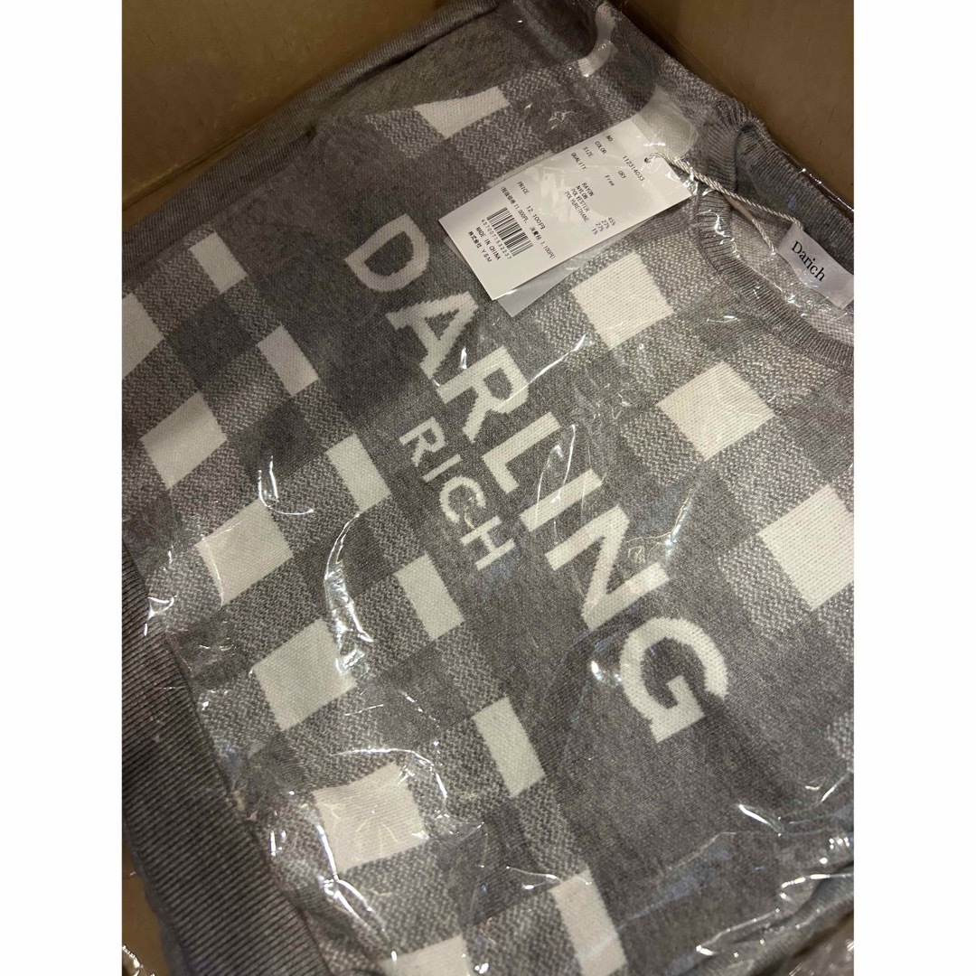 Darich - 新品darichギンガムチェックニットミニワンピースの通販 by