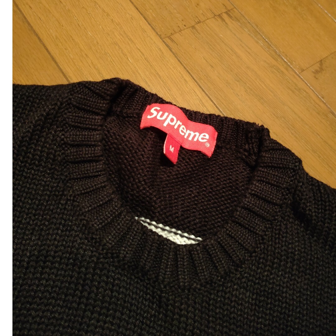 Supreme(シュプリーム)のsupreme ニット　黒　М メンズのトップス(ニット/セーター)の商品写真