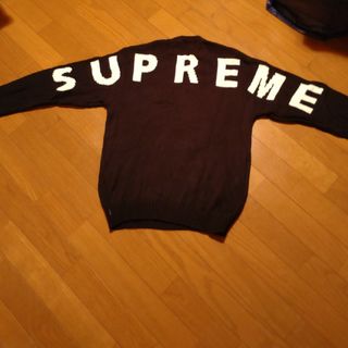 シュプリーム(Supreme)のsupreme ニット　黒　М(ニット/セーター)