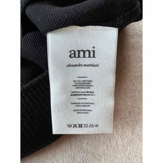 S新品 AMI Paris アミ グラフィック タートルネック ニット セーター