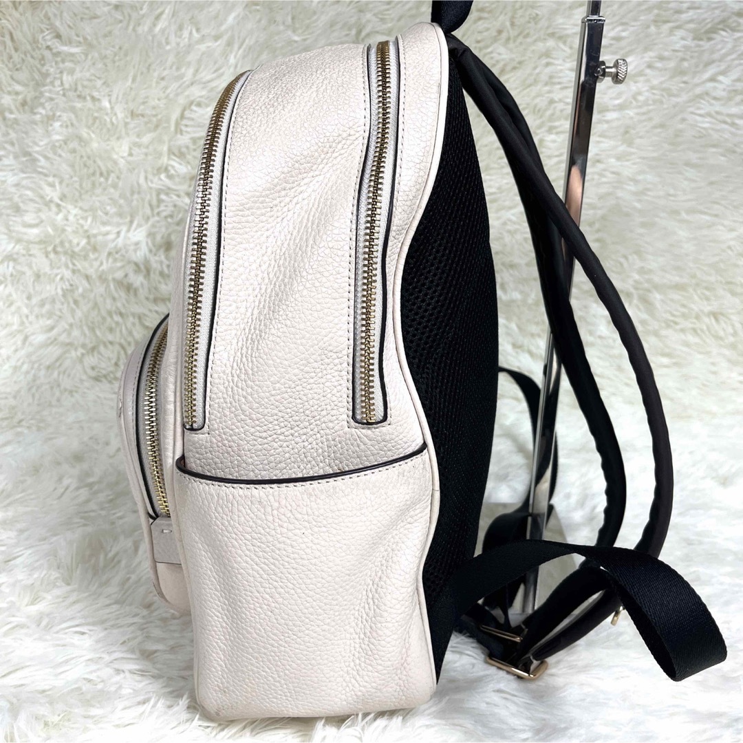 【期間限定価格】COACH コーチ リュック レザー シボ革 5666 ホワイト