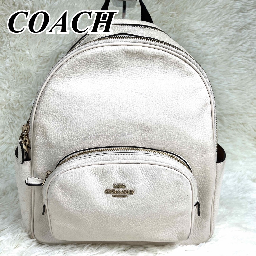 COACH - 【期間限定価格】COACH コーチ リュック レザー シボ革 5666