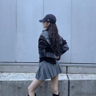 バブルス(Bubbles)のmelt the lady メルトザレディback pleats skirt(ミニスカート)