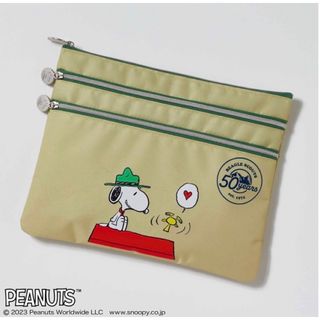 スヌーピー(SNOOPY)のSNOOPY ビーグル・スカウト  3段ポケット収納上手ポーチ(ノベルティグッズ)