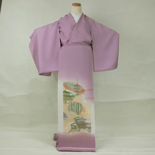 AB8319　誂仕立付色留袖　訳有超特価　桜色縫取り(着物)