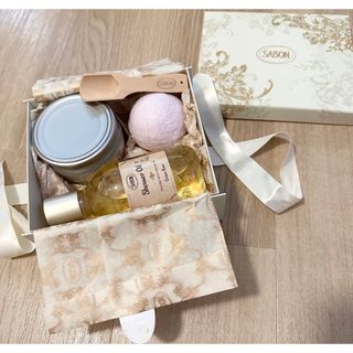 サボン(SABON)のSABON サボン　グリーンローズ　ボディオイル、シャワーオイル　バスボール (ボディスクラブ)