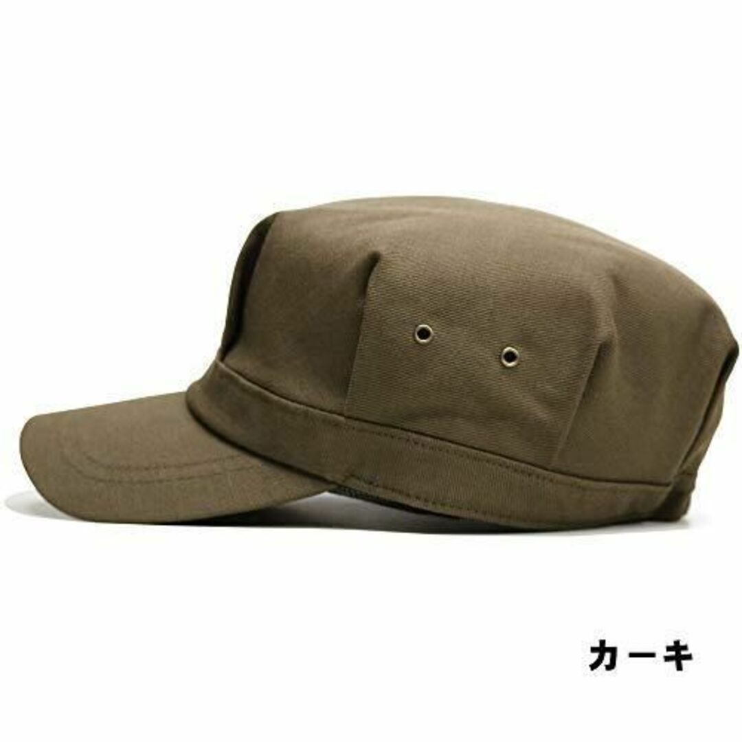 帽子 レディース CAP ワークキャップ ハトメタック カーキ レディースの帽子(キャップ)の商品写真