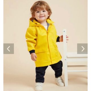 プチバトー(PETIT BATEAU)の【人気商品❤️】プチバトー　ヨットパーカー　イエロー　18m アウター(ジャケット/コート)