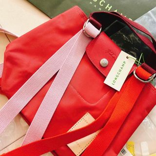 ロンシャン(LONGCHAMP)の【新品】LONGCHAMPプリアージュ・リプレイ　トップハンドルXS ピンク(ショルダーバッグ)