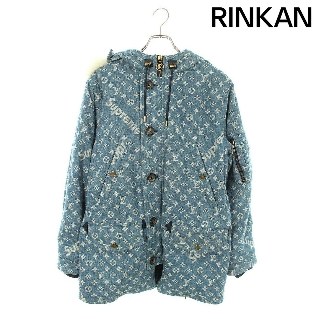 44 新品 LOUISVUITTON SUPREME Denim Jacket