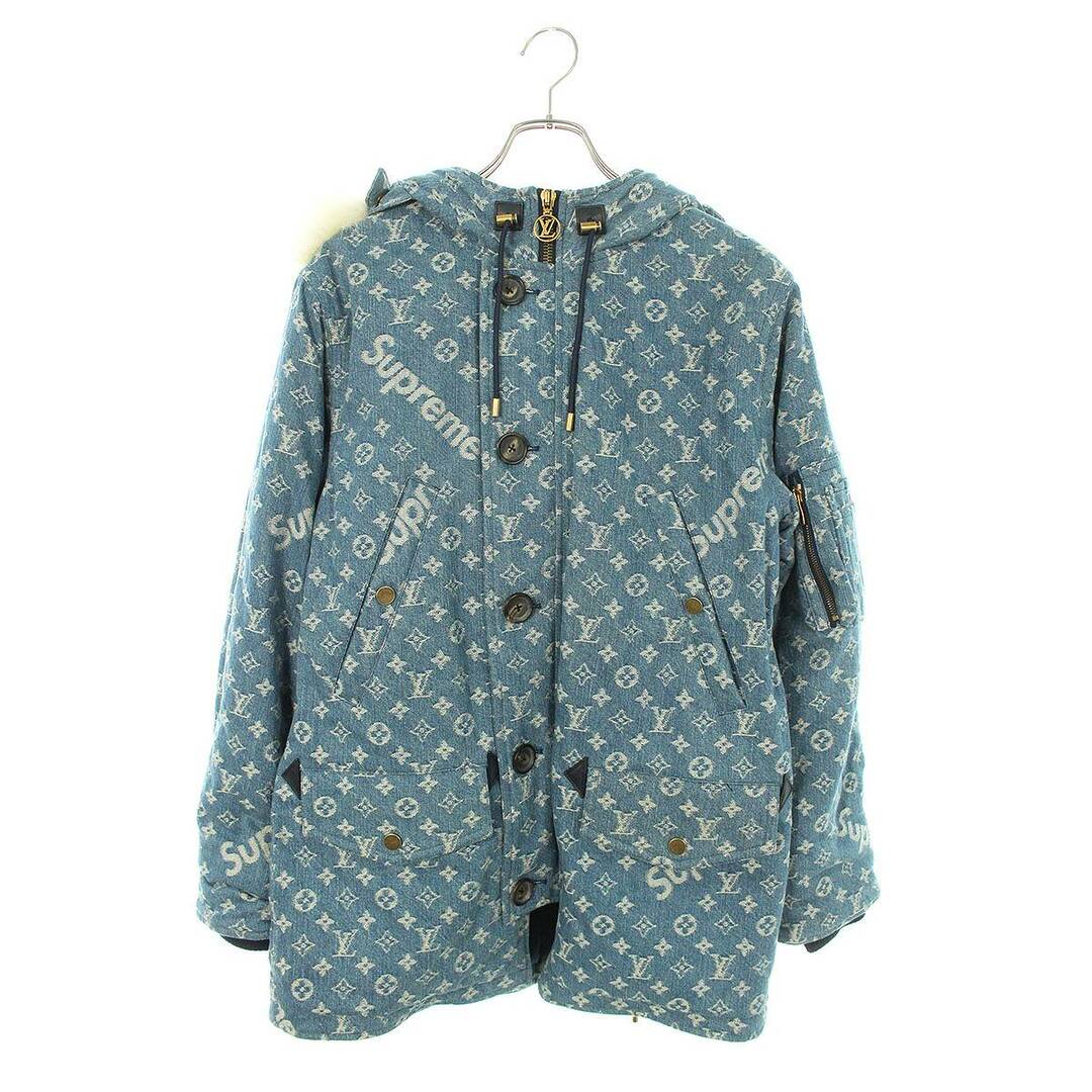 44 新品 LOUISVUITTON SUPREME Denim Jacket