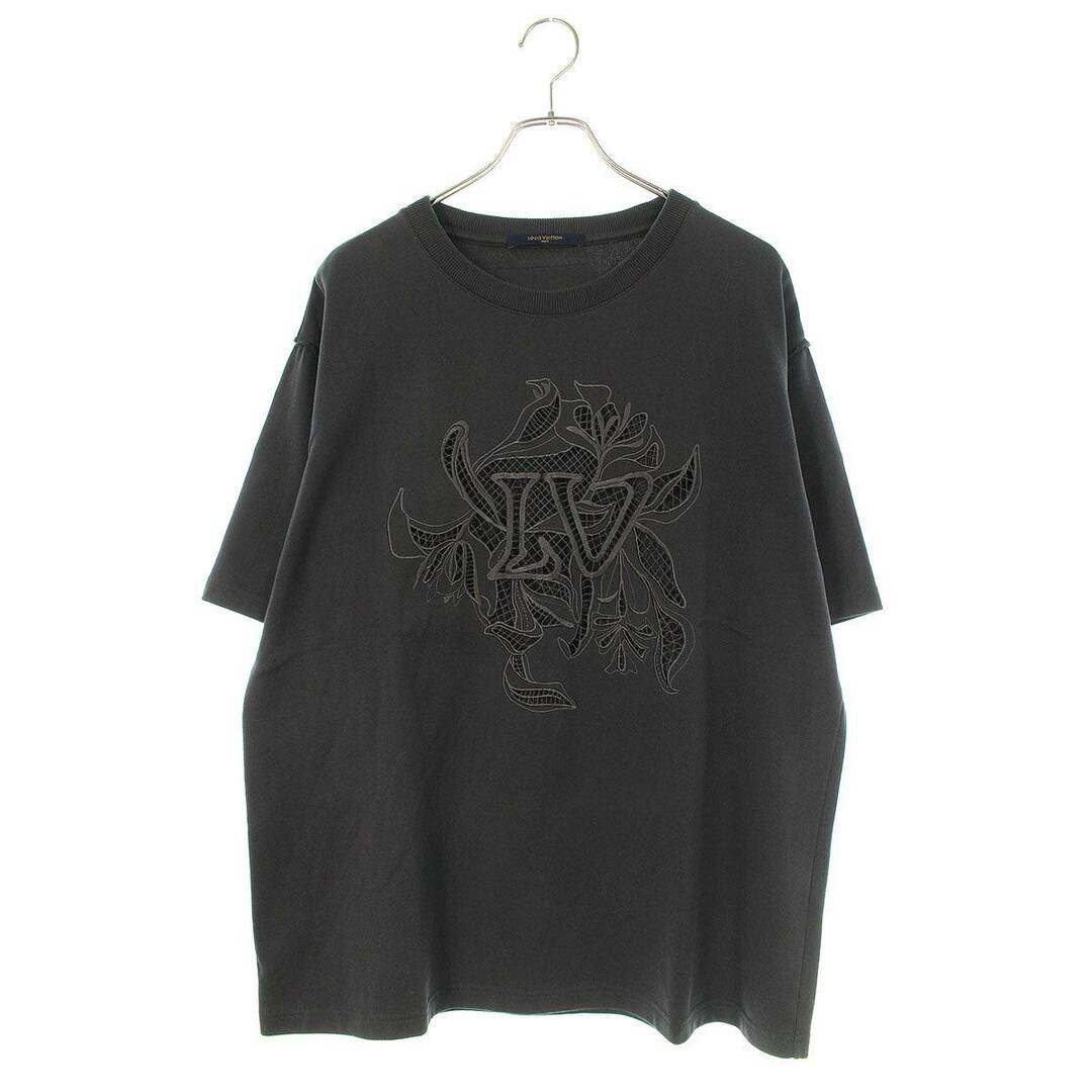 ルイヴィトン  20SS  RM201 TCE HIY88W LVヴェジェトゥルレースエンブロイダリーTシャツ メンズ XL