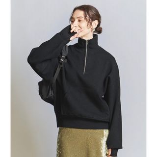 ビューティアンドユースユナイテッドアローズ(BEAUTY&YOUTH UNITED ARROWS)の【WEB限定】スポンディッシュニット ハーフジッププルオーバー -ウォッシャブル(ニット/セーター)