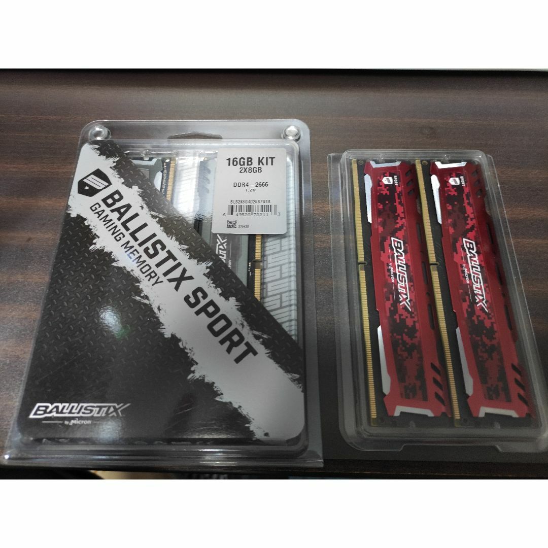 Crucial DDR4 2666 メモリ32GB(8GBx4)