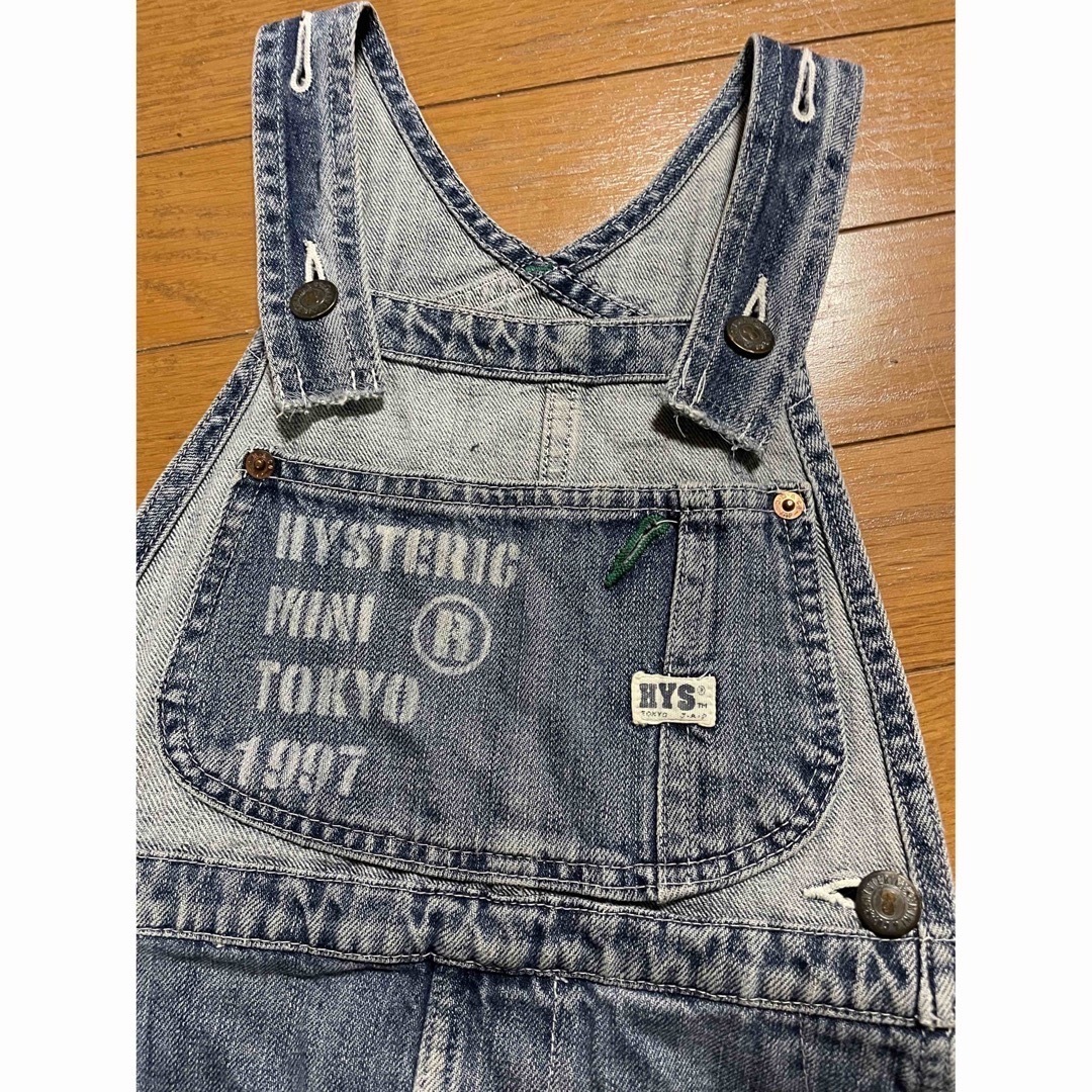 HYSTERIC MINI(ヒステリックミニ)のヒステリックミニ サロペットワンピース 100cm キッズ/ベビー/マタニティのキッズ服女の子用(90cm~)(Tシャツ/カットソー)の商品写真