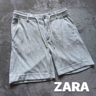 ザラ(ZARA)のザラ ZARA ストライプ柄 ショートパンツ Sサイズ(ショートパンツ)